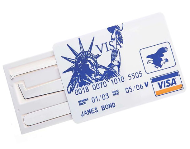 
  
 Credit Card Pocket Lock Picks 

